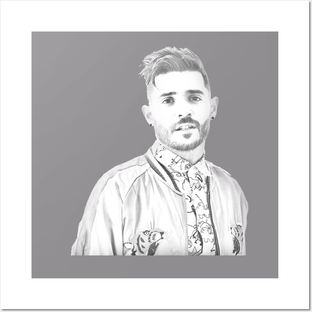 Jon Bellion illustration Wall Art by HugoTrygg